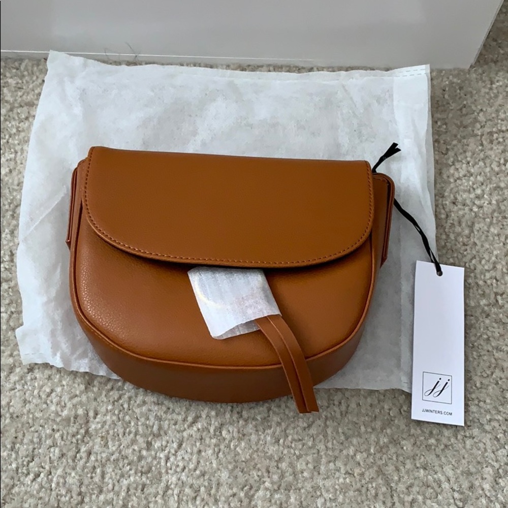 JJ Winters Ivy Leather Crossbody bag, camel